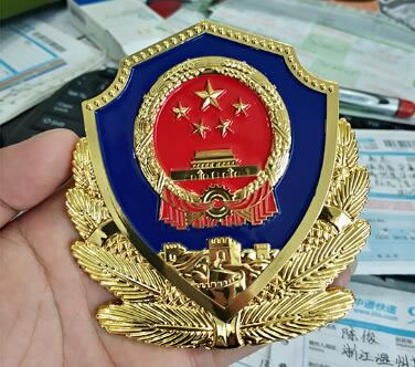 福建贴金警徽制作
